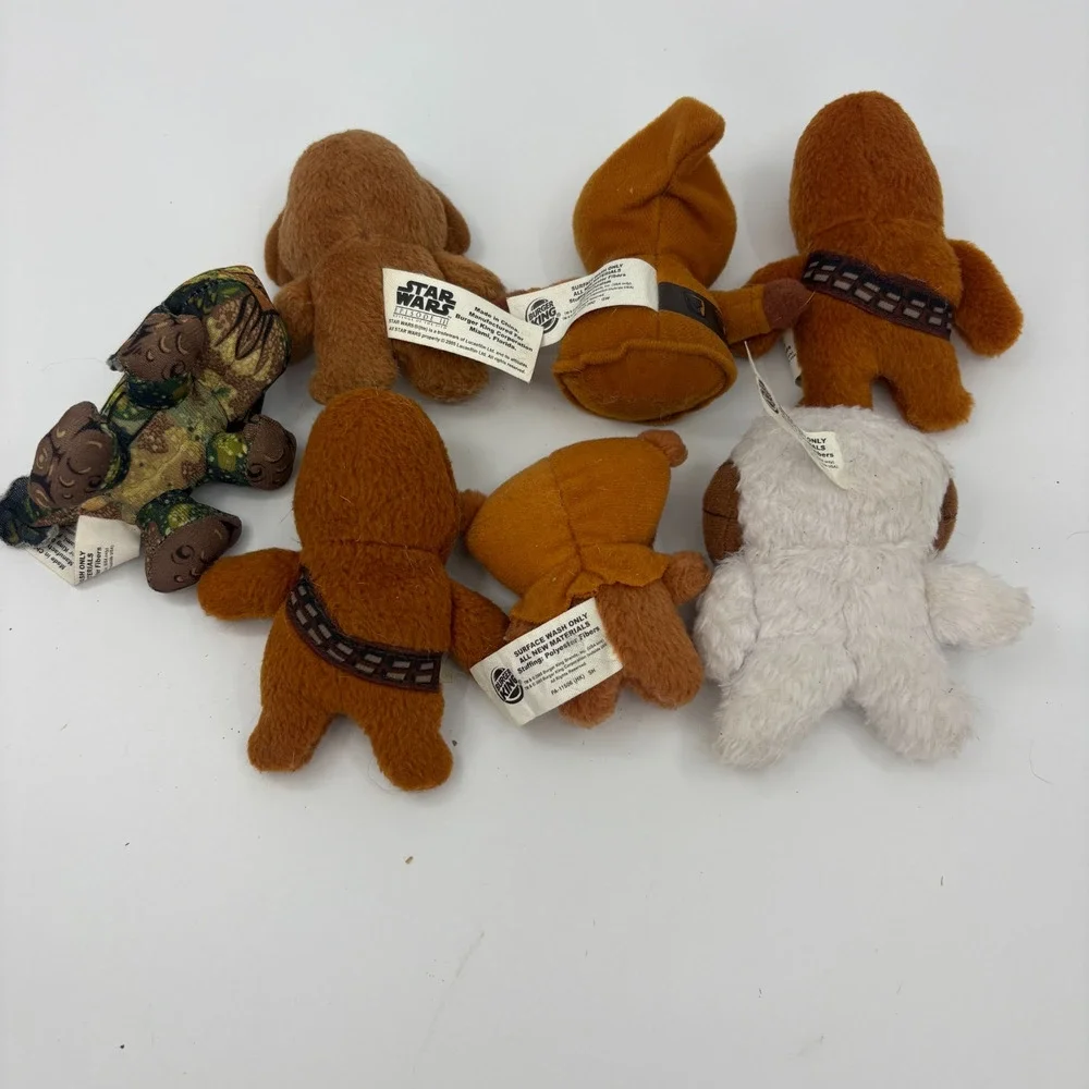 Star Wars Episode III Burger King Plush Toy Lot Of 7 2005 Characters